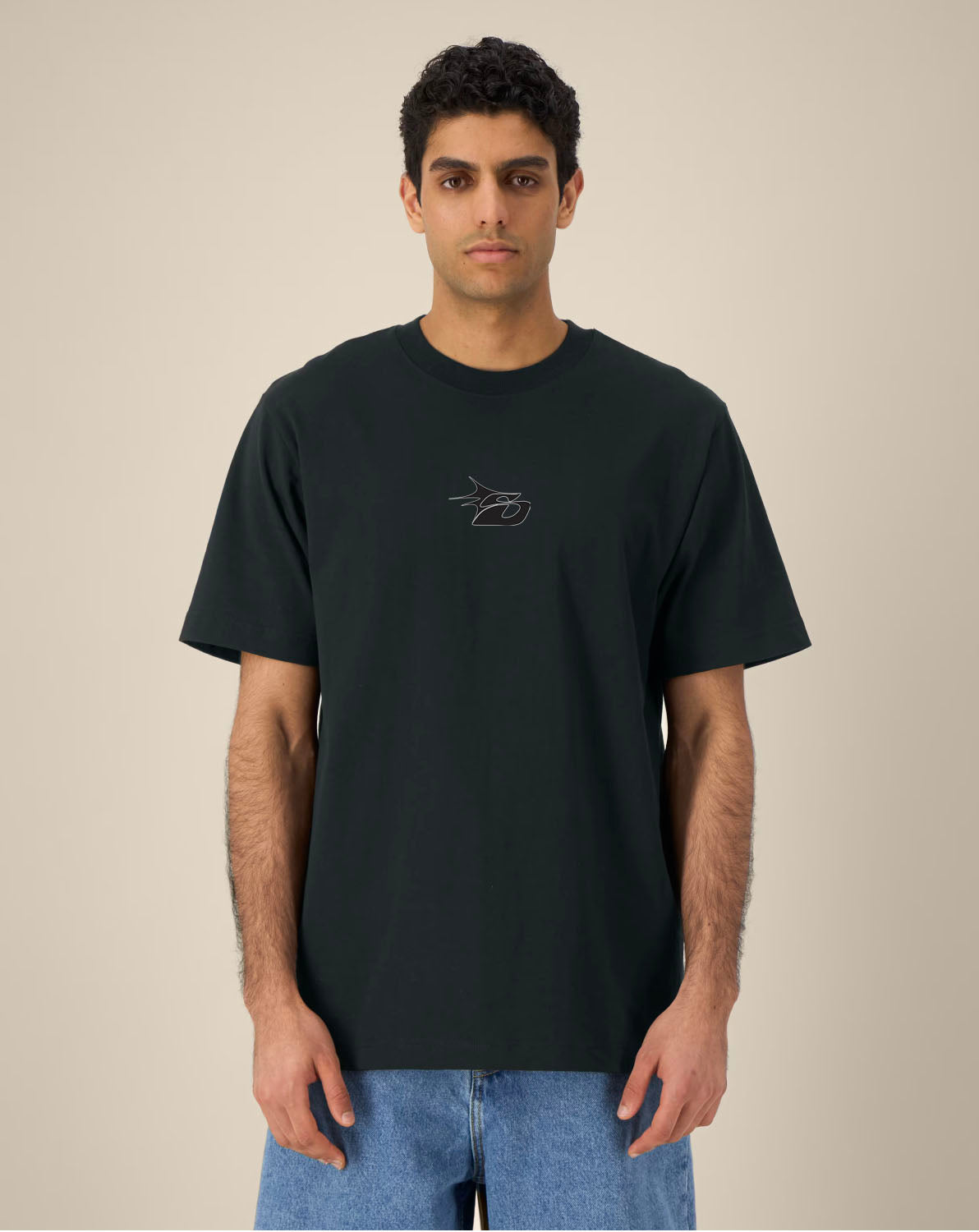 Stoked black Tee
