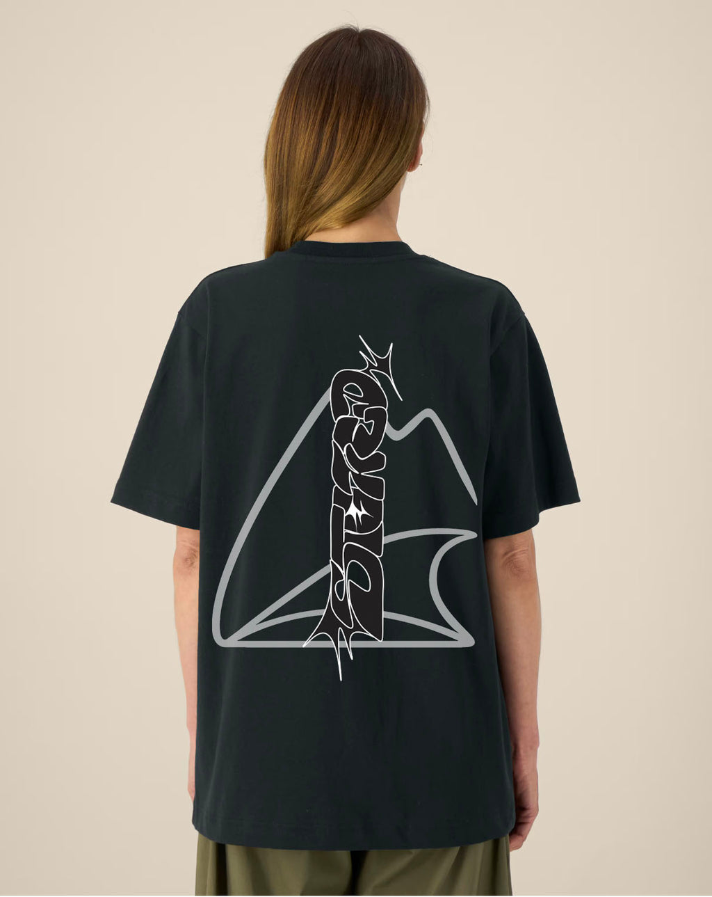 Stoked black Tee